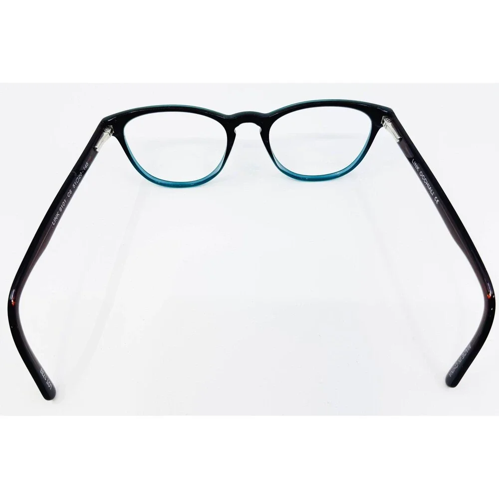Link Occhiali Eyeglasses Unisex Black Teal 9101 C6 51-20-145